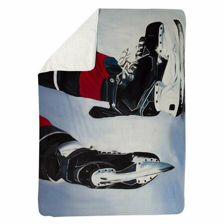KD CUNA 60 x 80 in. Hockey Player-Sherpa Fleece Blanket KD2789898